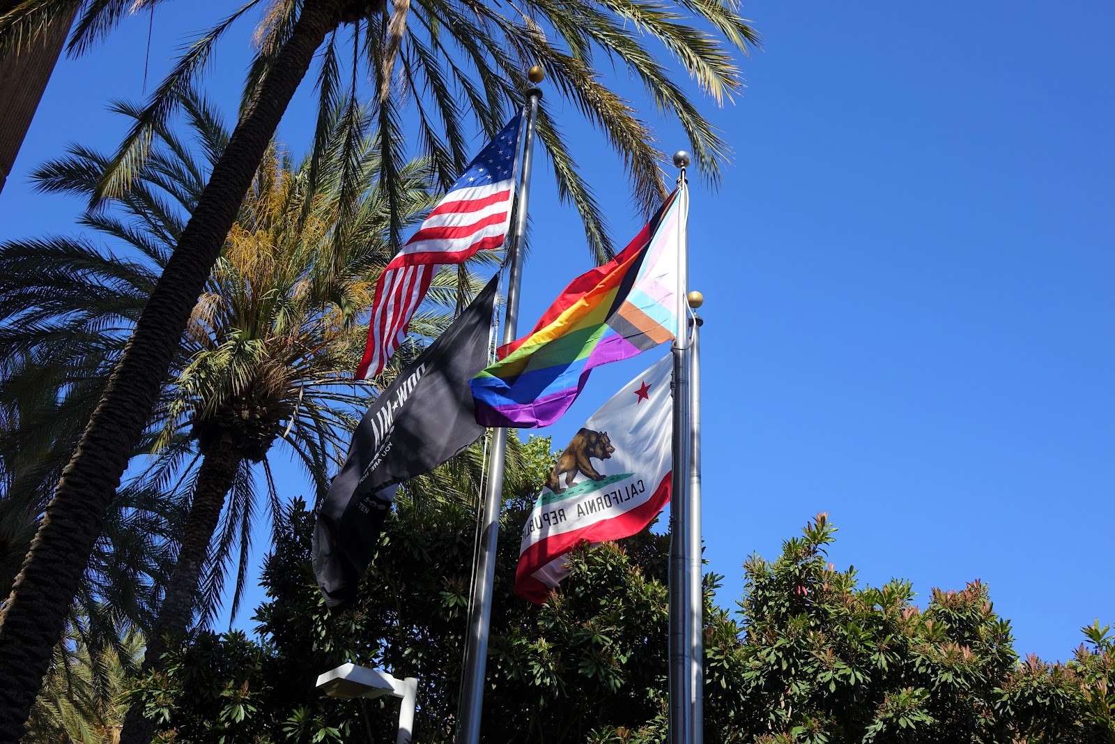 Pride flag at City Hall