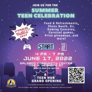 Summer Teen Celebration graphic