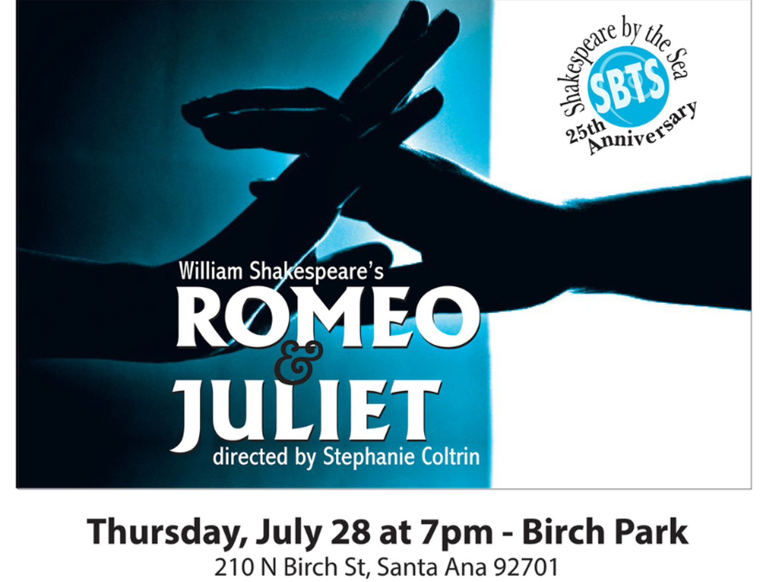 Shakespeare By The Sea Romeo And Juliet Website Banner