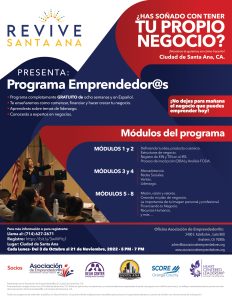 Programa Emprendedor@s - Spanish