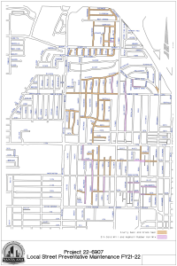 Local Streets Preventative Maintenance Map