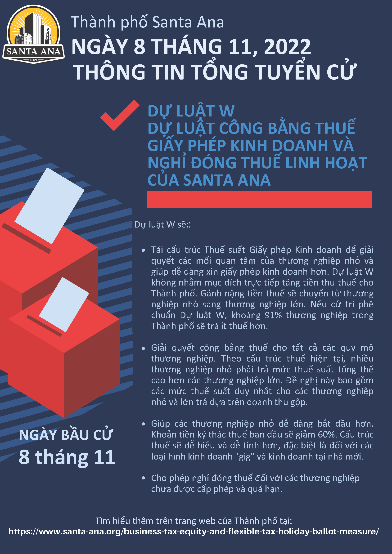 Measure W Fact Sheet in Vietnamese