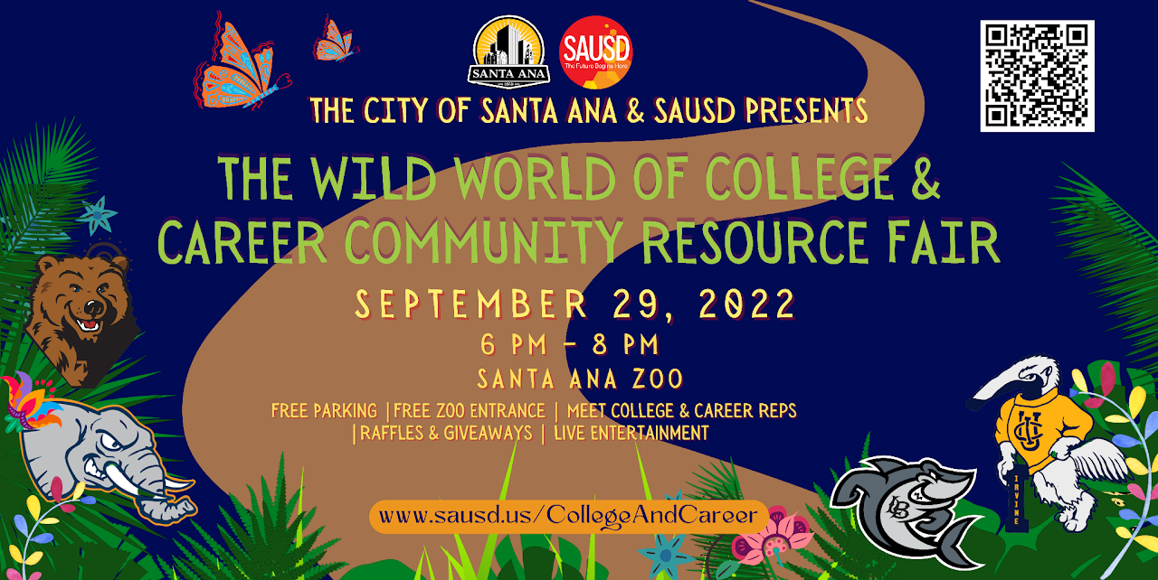The Wild World of College & Career Community Resource Fair Banner