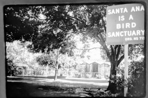 Santa Ana Bird Sanctuary Sign