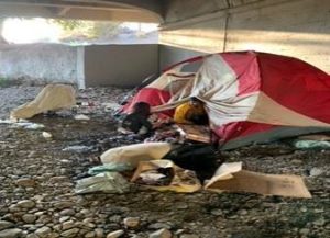 Encampment at Santiago Creek