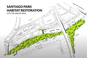 Santiago Park Habitat Restoration conceptual map