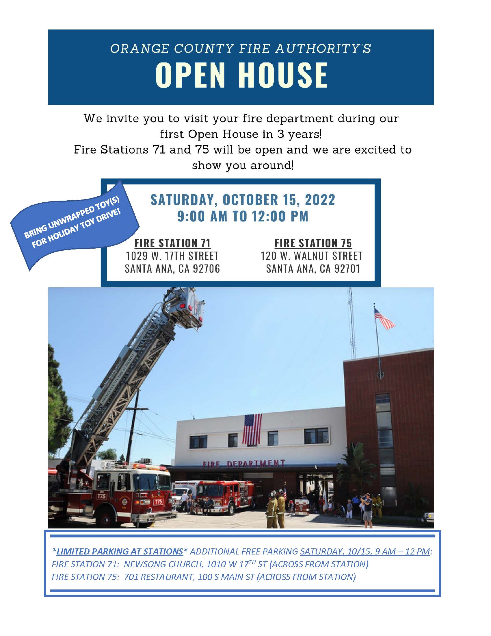 2022 OCFA OPEN HOUSE SANTA ANA