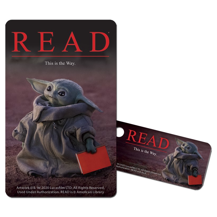Baby Yoda library card