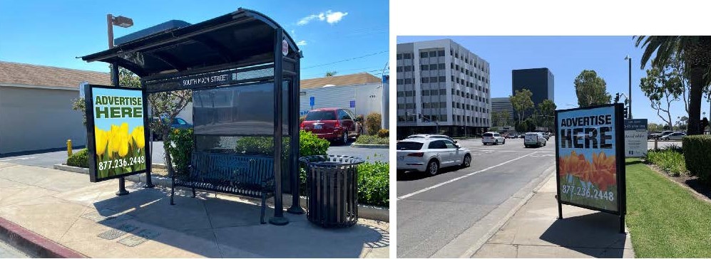 bus ad and stand alone visuals