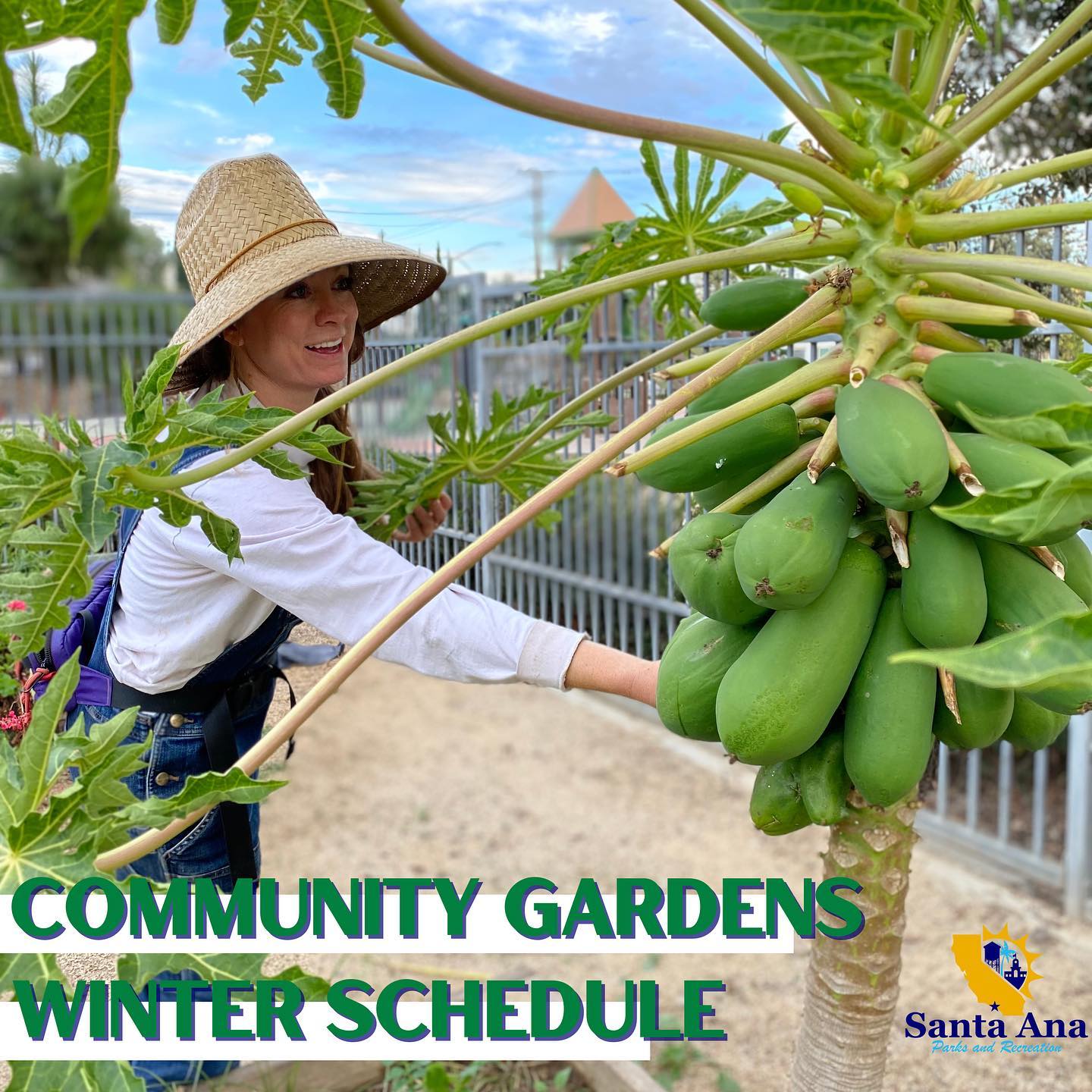 Community Gardens Winter Schedule