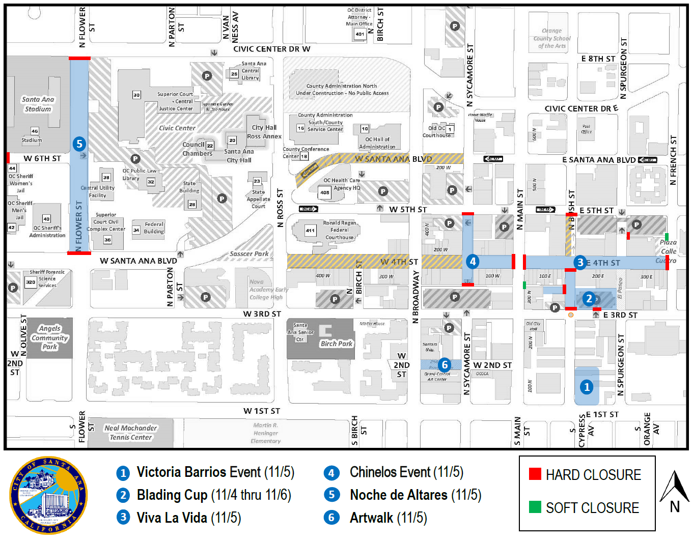 DTSA Events Map Nov. 4 6