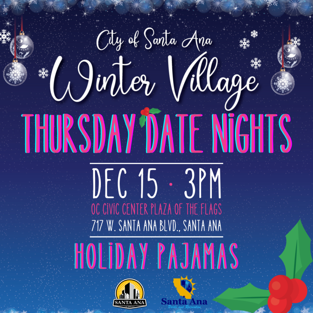 Holiday pajama themed date night 12.15.22