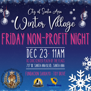 Winter Village Friday non-profit night - Fundacion Sahuayo