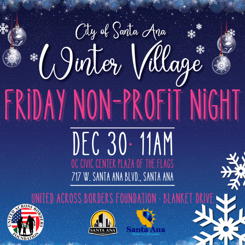 Winter Village Friday non-profit night - United Across Borders Foundation