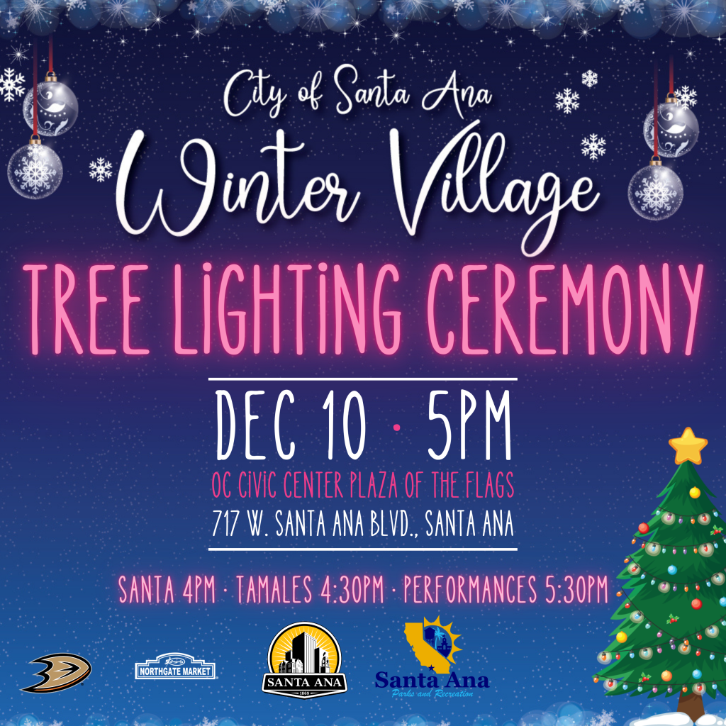 Tree Lighting Winter Village
