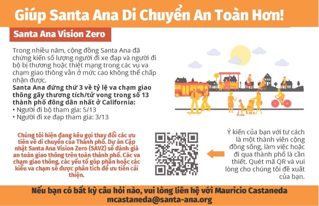 Santa Ana Vision Zero Fact Sheets Viet