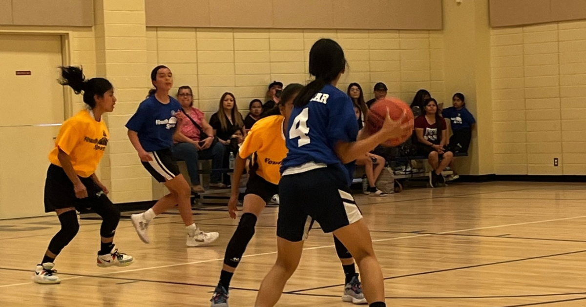 Girl Holding Basketball Cover Image