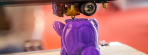 3d printer printing a toy