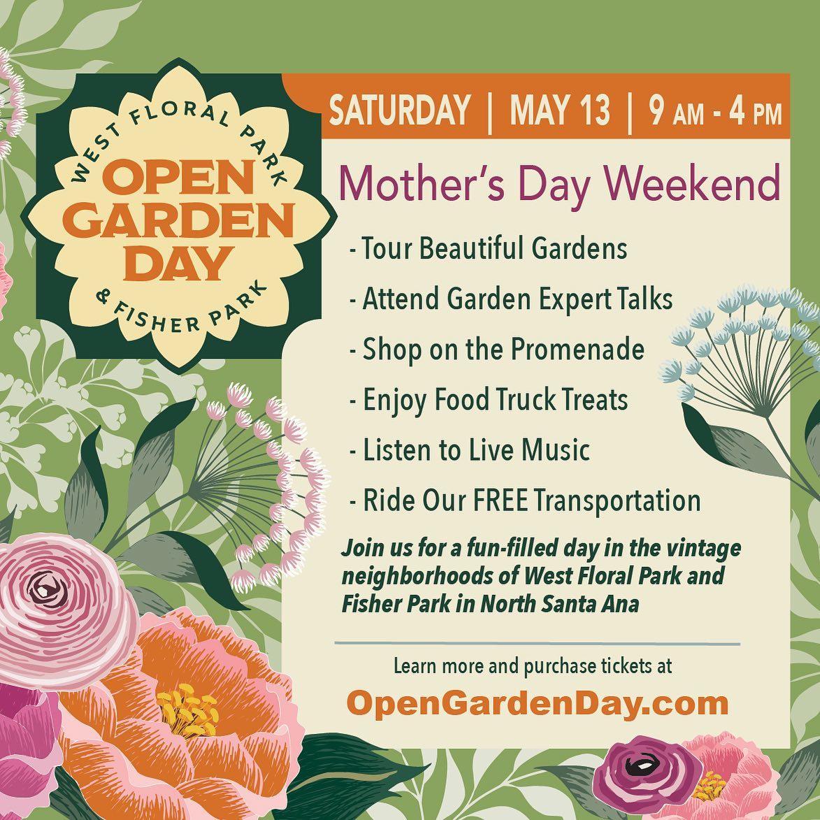 Open Garden Day Graphic