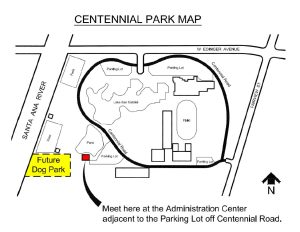 Dog Park Location at Centennial Park