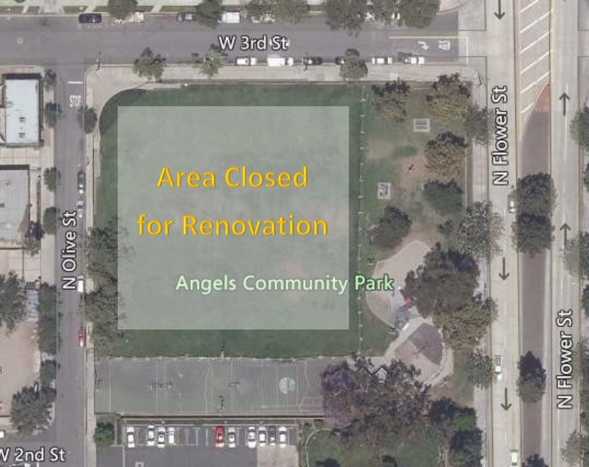 Image of Angels Community Park Closure 6_5_23