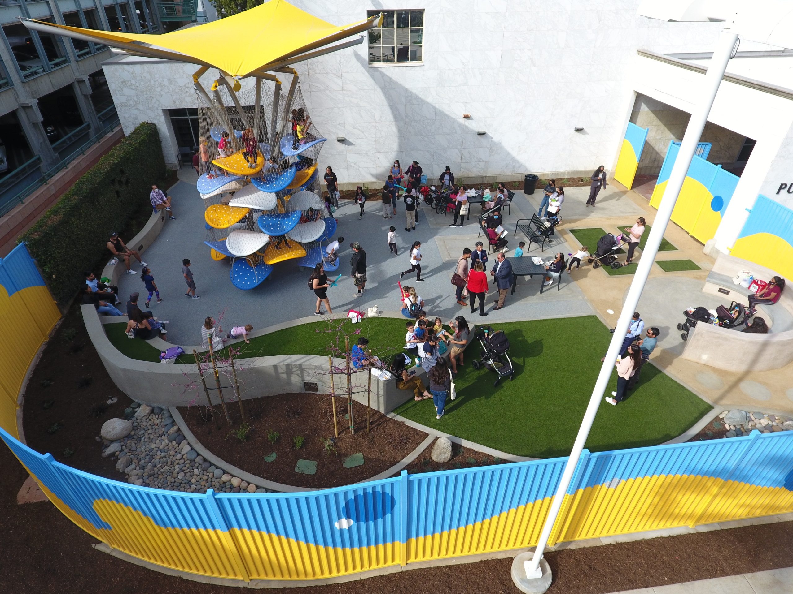 Childrens Patio Aerial Photo