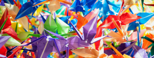 colorful origmi papers