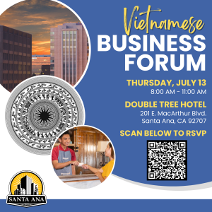 Vietnamese business forum flyer