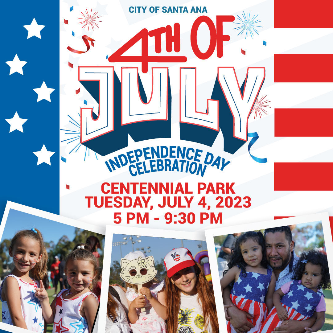 Image set of Fourth of July with event details