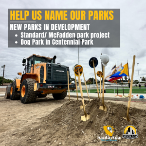 Help us name our parks image: "New projects in development -Standard/ McFadden project -Dog Park at Centennial Park"