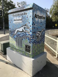 Utility box with art designed by the Greenville fundamental elementary school