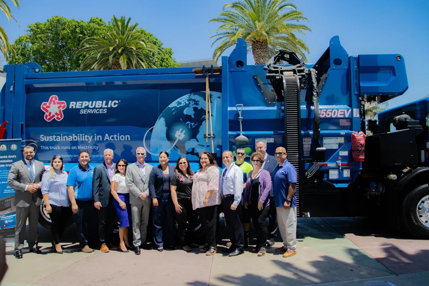 the City's first electric trash truck