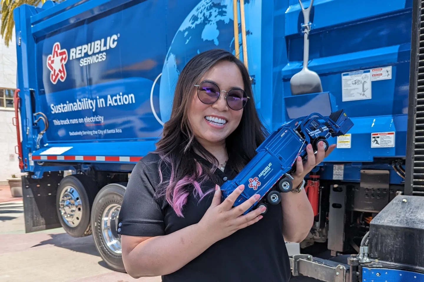 the City's first electric trash truck