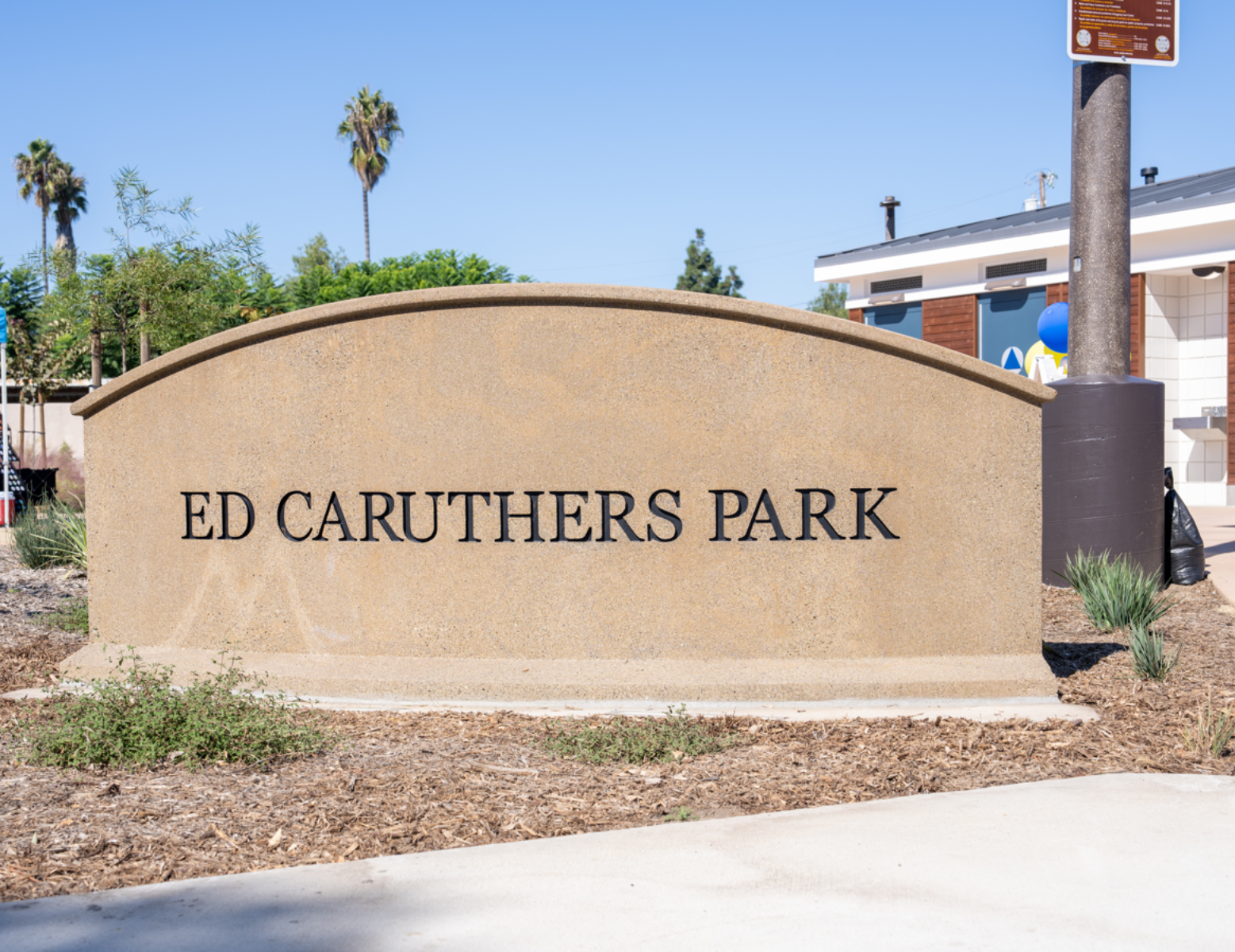 Ed Caruthers park sign