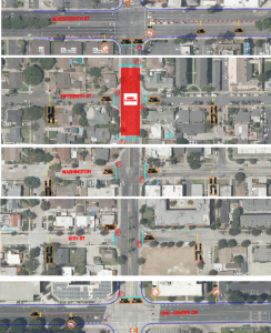 Picture of Full Closure Flower St. between Civic Center Dr. and 17th St., Oct. 14 for the clock tower unveiling ceremony at 11 a.m. in the intersection of Flower Street and 15th Street.