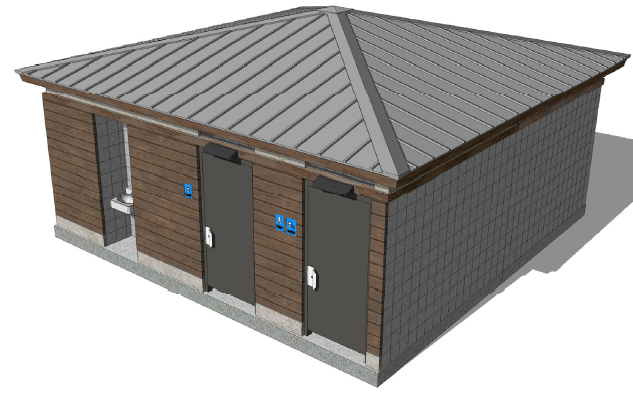 illustration of new restroom structure