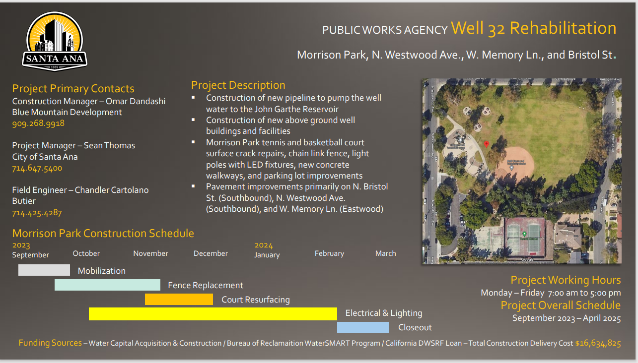 Well 32 Project at Morrison Park