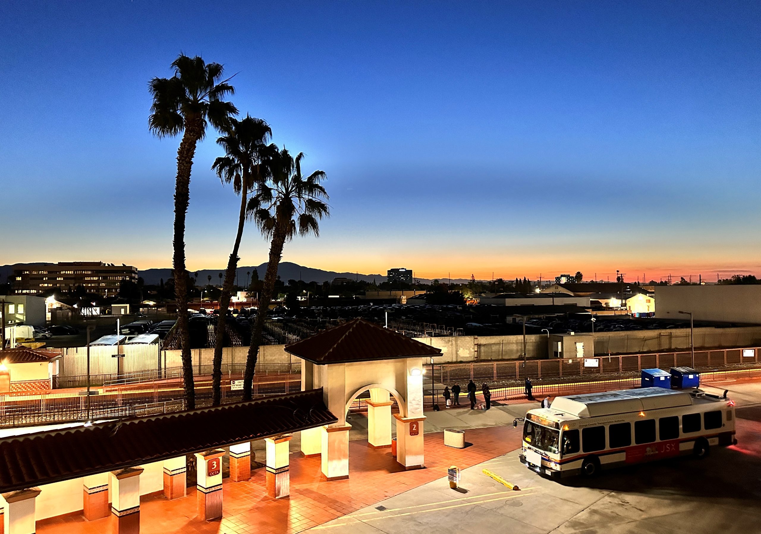 Train station as spotlight photo