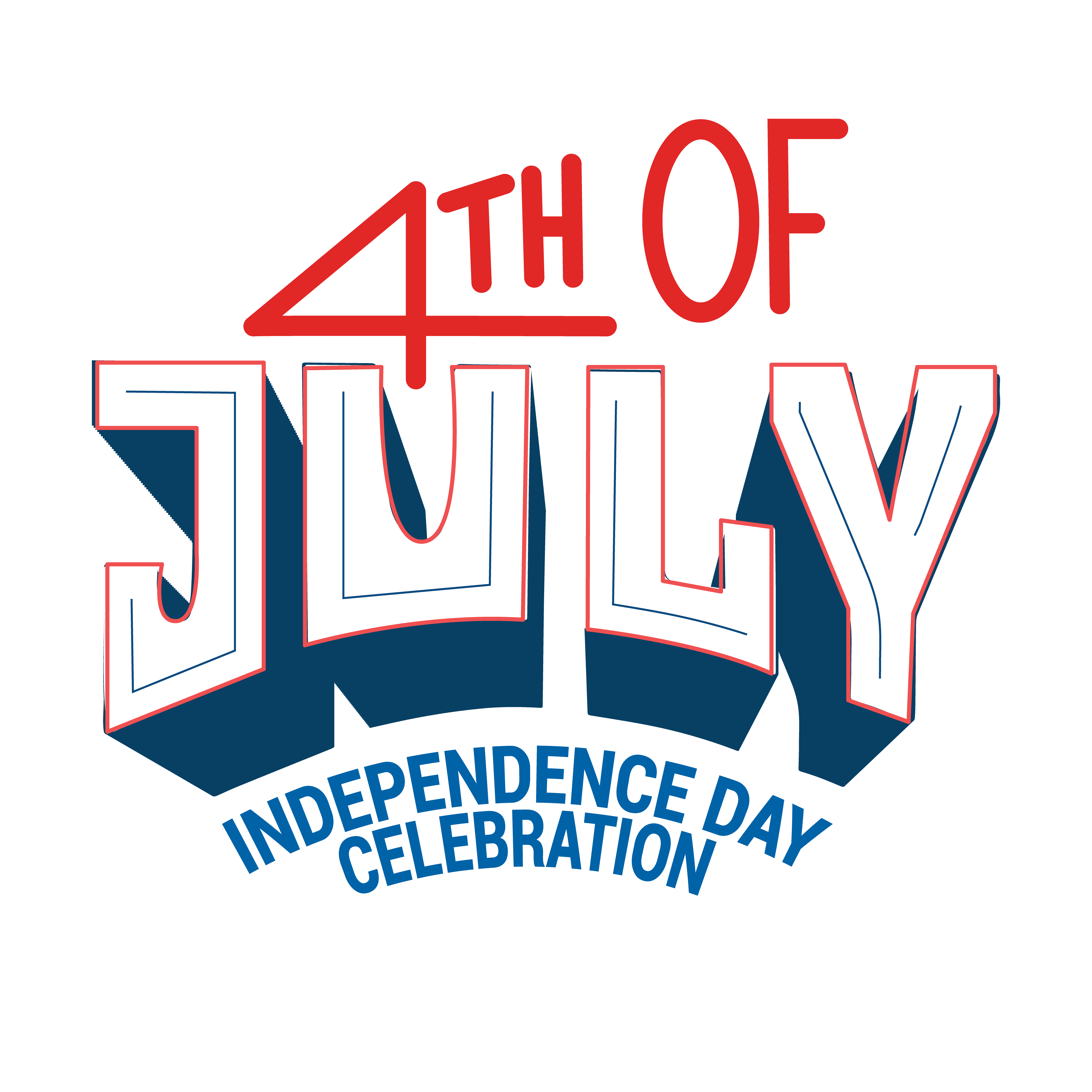 Fourth of July branded image