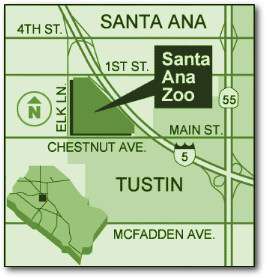 map showing location at Chestnut Ave and Elk Lane