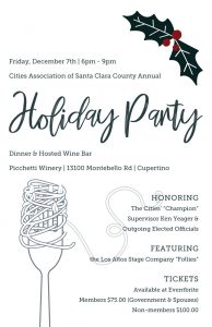 General Membershp Annual Holiday Party & Dinner invitation