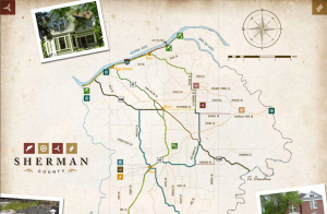 Sherman County Travel Map