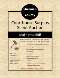 Courthouse Surplus Silent Auction