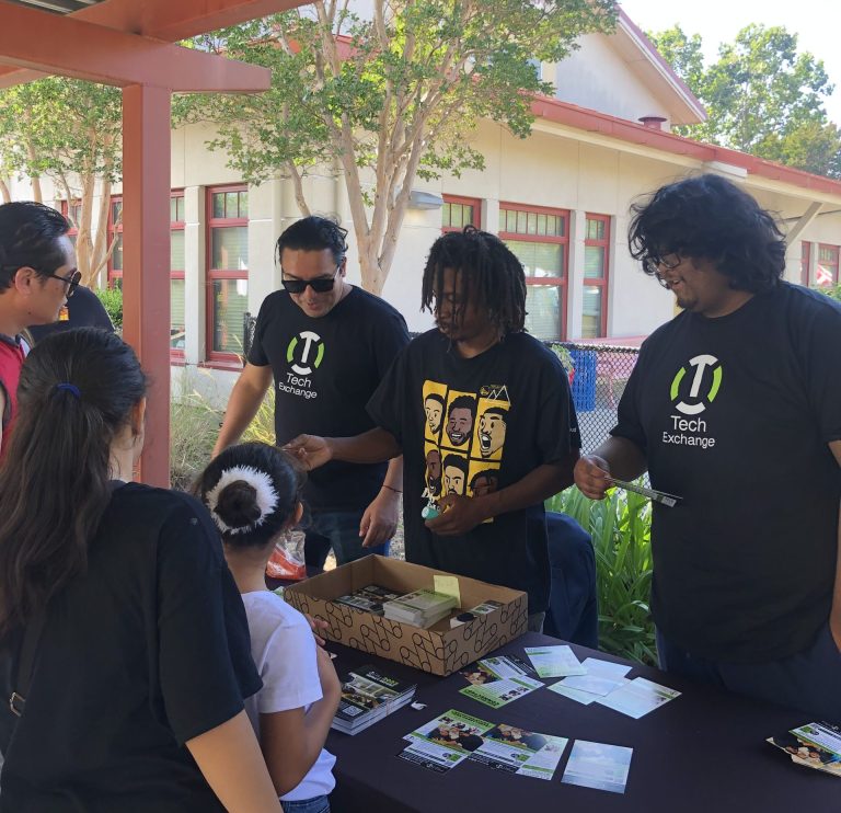 Interns supporting at event