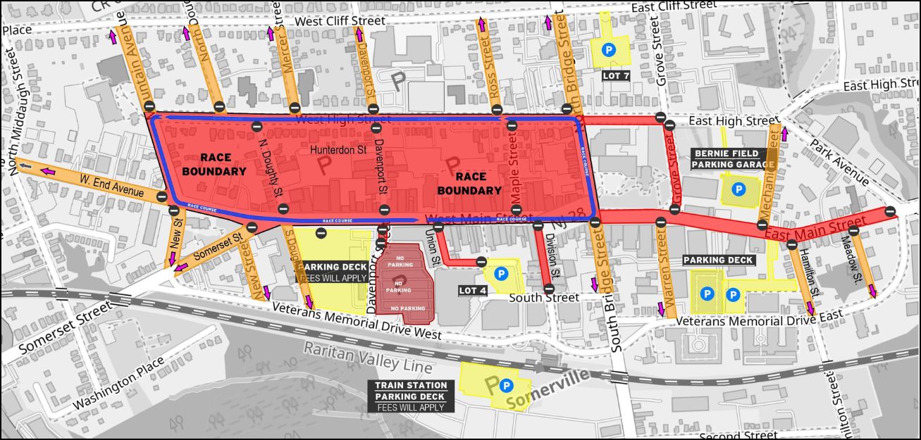 2024 Tour of Somerville map