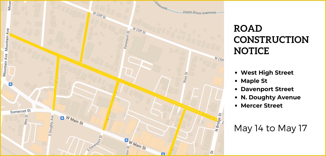 road construction map