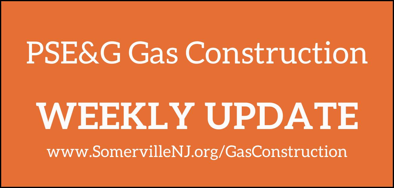 PSE&G gas construction weekly update