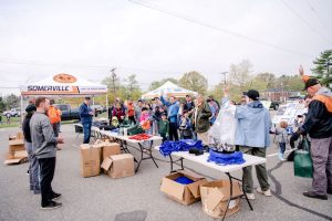 Volunteers gathering for Earth Day