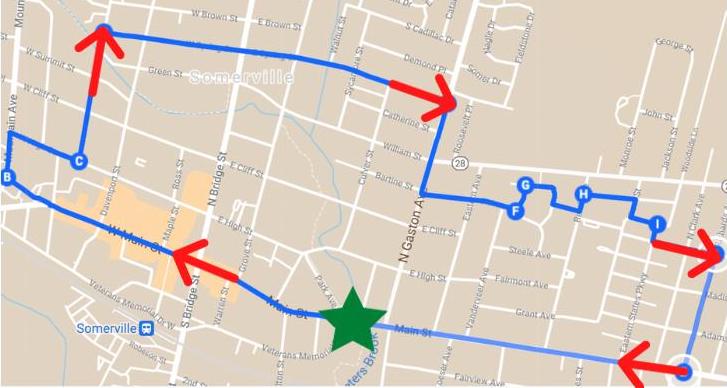 2023 Holiday Lights parade route