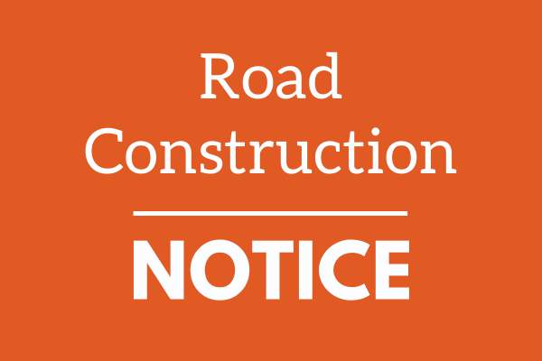 road construction notice
